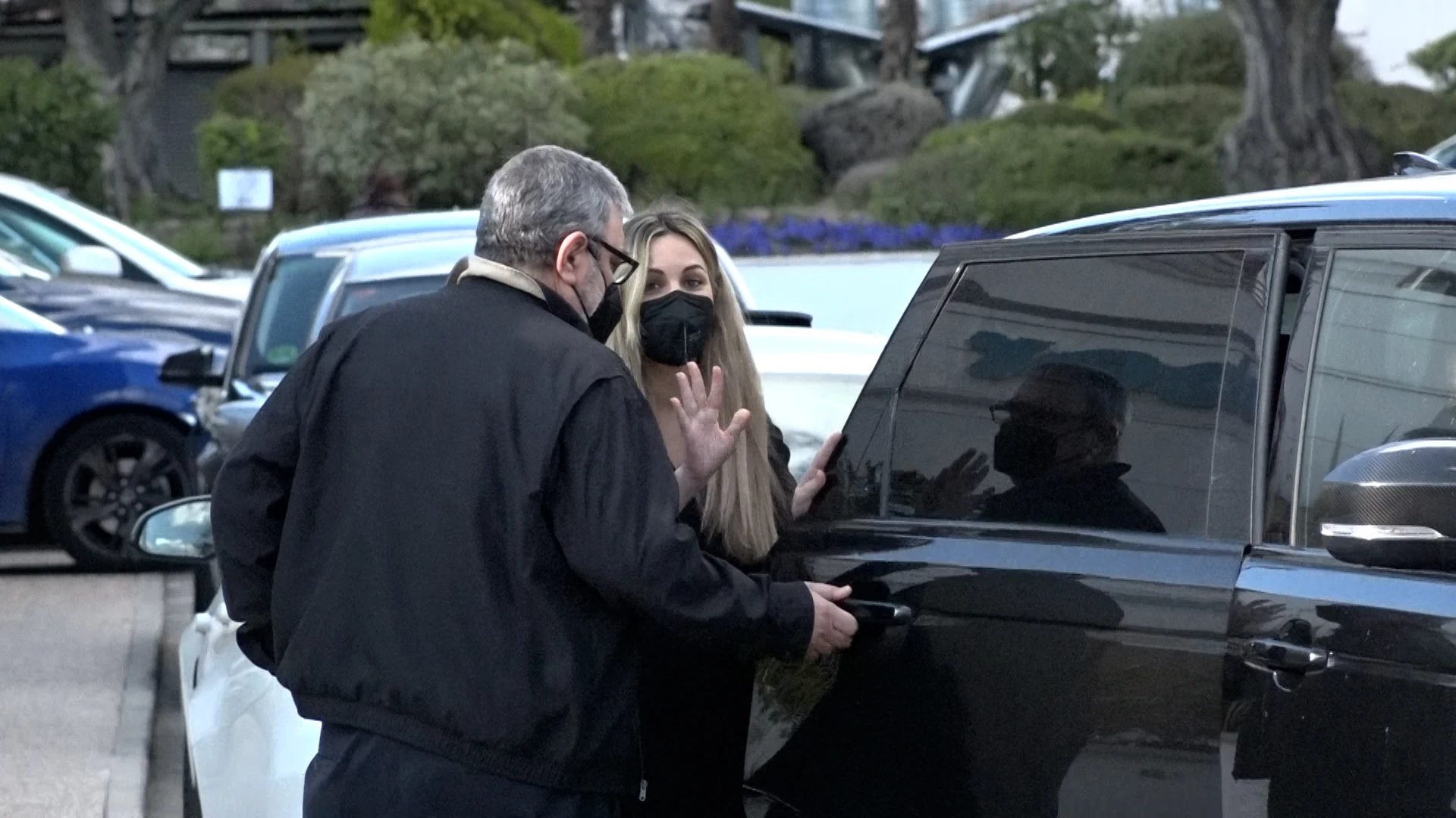 Edurne, junto a su padre en la revisión de su hija Edurne, junto a su padre en la revisión de su hija