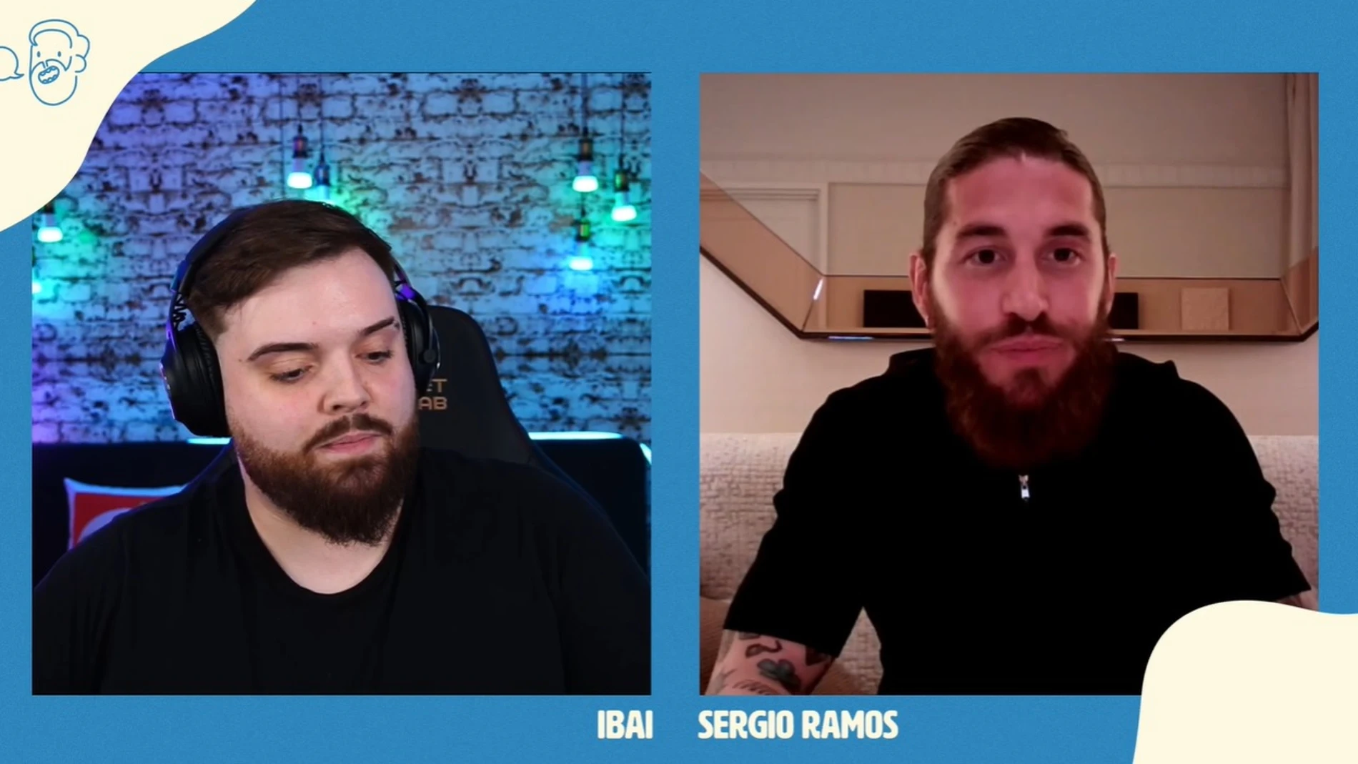 Entrevista de Ibai Llanos a Sergio Ramos en Twitch Entrevista de Ibai Llanos a Sergio Ramos en Twitch