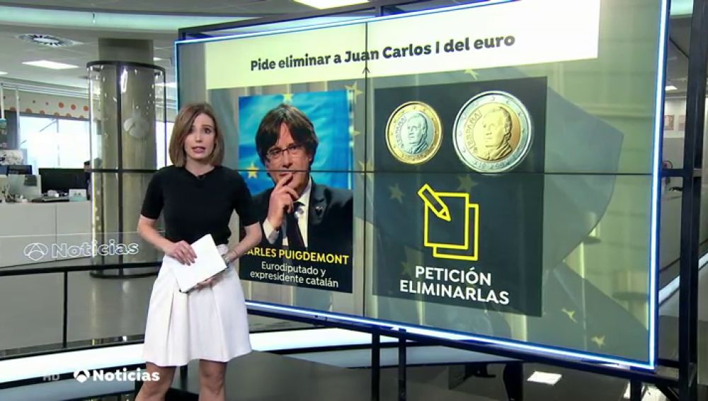 Puigdemont pide a Bruselas retirar los euros que lleven la cara de Juan Carlos I