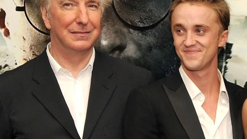 Alan Rickman y Tom Felton