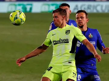 Marcos Llorente controla un balón en el partido contra el Getafe Marcos Llorente controla un balón en el partido contra el Getafe