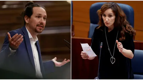 Pablo Iglesias y Mónica García Pablo Iglesias y Mónica García