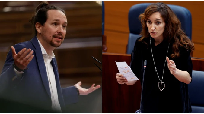 Pablo Iglesias y Mónica García Pablo Iglesias y Mónica García