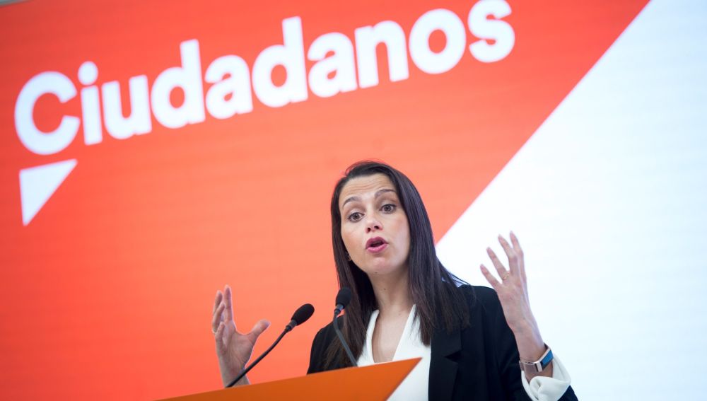 Inés Arrimadas, tras la Junta de Ciudadanos.