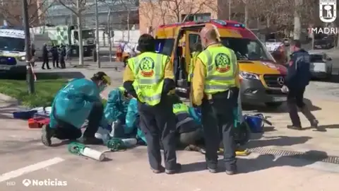 Mujer atropellada por patinete eléctrico Mujer atropellada por patinete eléctrico