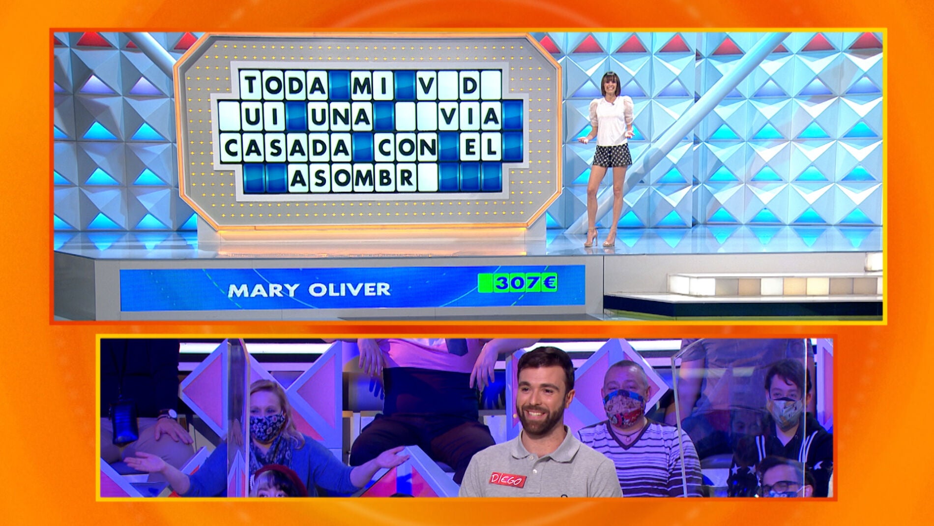 El triple intento fallido de Diego en &lsquo;La ruleta de la suerte&rsquo;: &ldquo;O resuelves o paras&rdquo; 