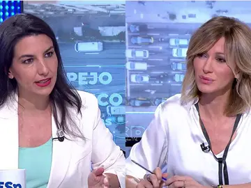 Rocío Monasterio en Espejo Público. Rocío Monasterio en Espejo Público.