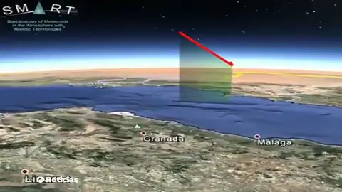 Detectan una bola de fuego sobrevolando el mar Mediterráneo a 140.000 kilómetros por hora Detectan una bola de fuego sobrevolando el mar Mediterráneo a 140.000 kilómetros por hora