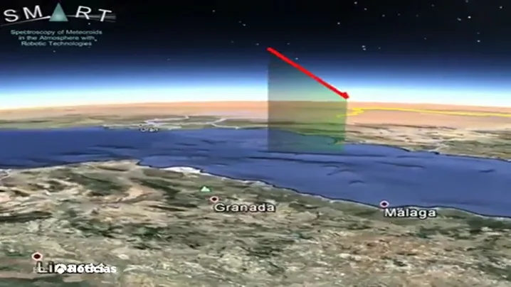 Detectan una bola de fuego sobrevolando el mar Mediterráneo a 140.000 kilómetros por hora Detectan una bola de fuego sobrevolando el mar Mediterráneo a 140.000 kilómetros por hora
