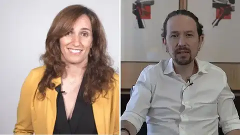 Mónica García y Pablo Iglesias Mónica García y Pablo Iglesias