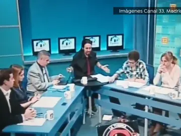 Tertulia política de 2012 en la Tuerka con Pablo Iglesias, Isabel Díaz Ayuso e Íñigo errejón Tertulia política de 2012 en la Tuerka con Pablo Iglesias, Isabel Díaz Ayuso e Íñigo errejón