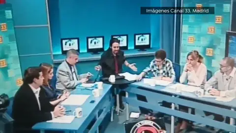 Tertulia política de 2012 en la Tuerka con Pablo Iglesias, Isabel Díaz Ayuso e Íñigo errejón Tertulia política de 2012 en la Tuerka con Pablo Iglesias, Isabel Díaz Ayuso e Íñigo errejón