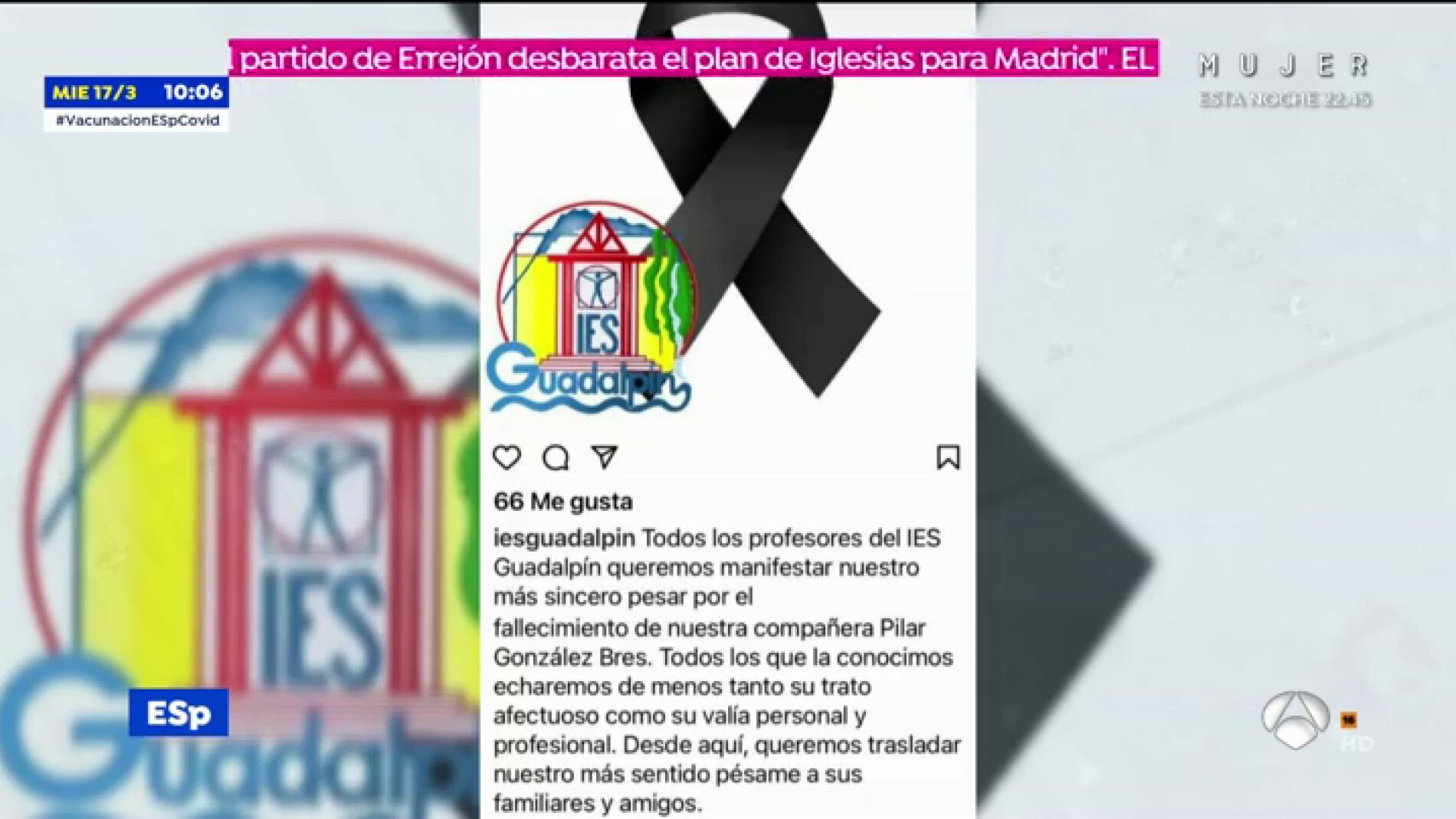 Investigan la muerte de una profesora en M&aacute;laga tras vacunarse con Astrazeneca