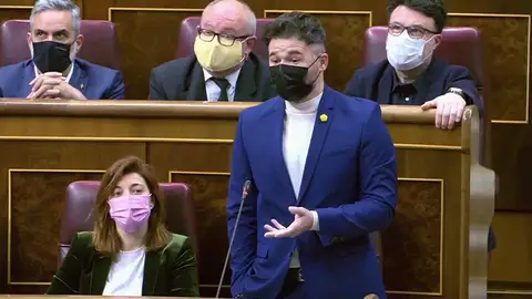 Gabriel Rufián en la sesión de control al Gobierno en el Congreso de los Diputados Gabriel Rufián en la sesión de control al Gobierno en el Congreso de los Diputados