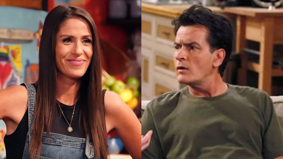 Soleil Moon Frye y Charlie Sheen Punky Brewster y el actor de 'Dos hombres y medio'
