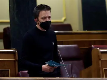 El líder de Más País, Íñigo Errejón, en una sesión del Congreso El líder de Más País, Íñigo Errejón, en una sesión del Congreso