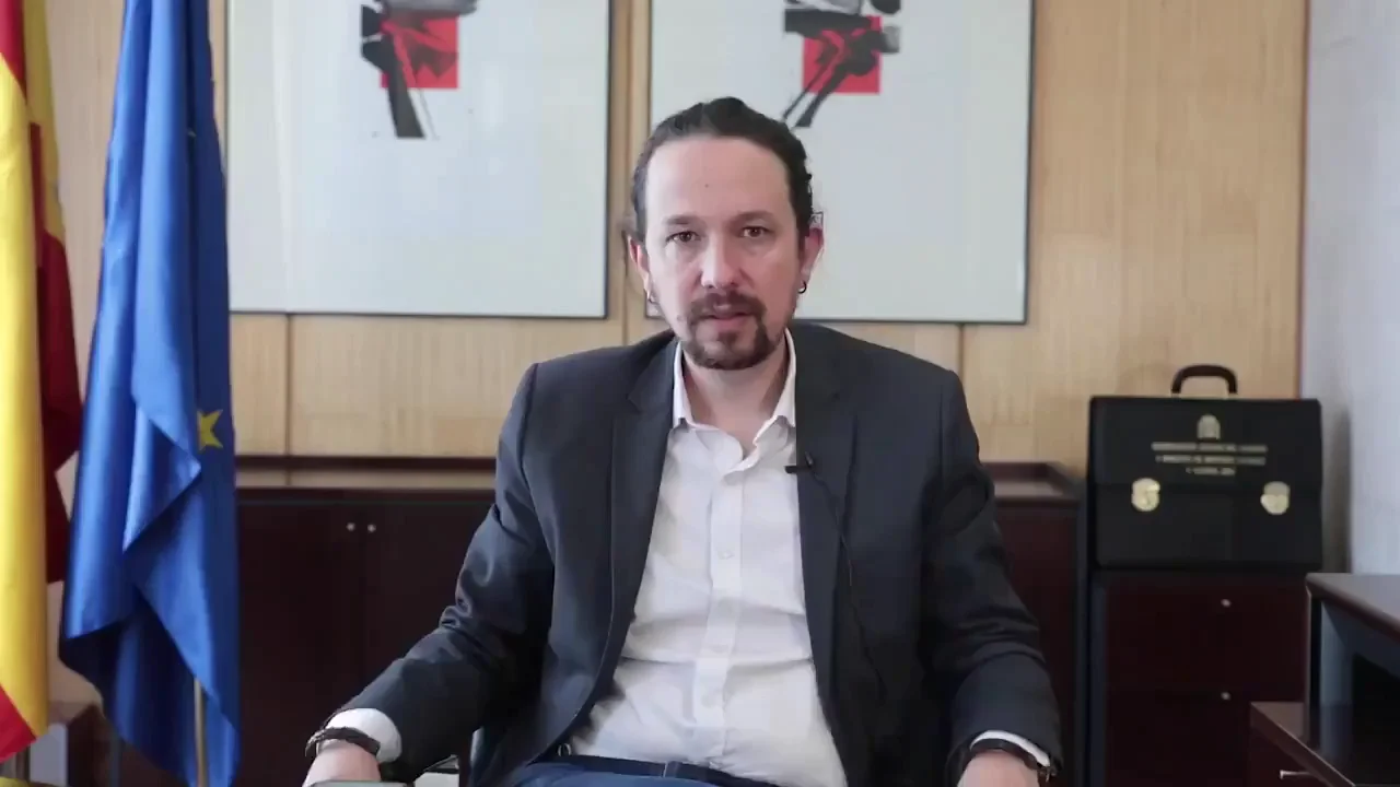 As&iacute; ha sido el video con el que Pablo Iglesias se ha despedido del Consejo de Ministros