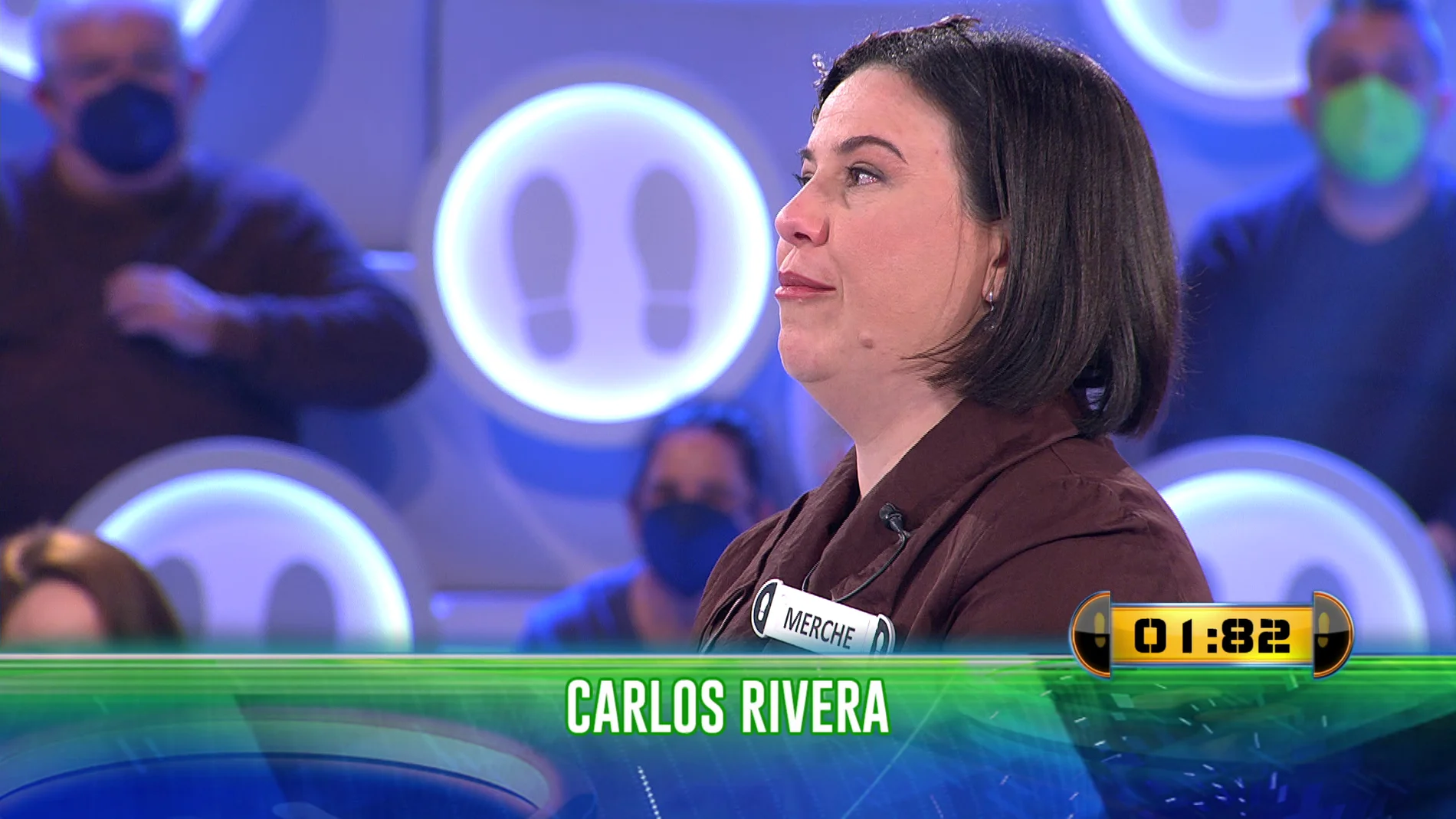 “Carlos Rivera es muy grande”: Merche se emociona con una pregunta en ‘¡Ahora caigo!’