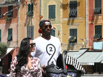 Vanessa Bryant y Kobe Bryant en Portofino Vanessa Bryant y Kobe Bryant en Portofino