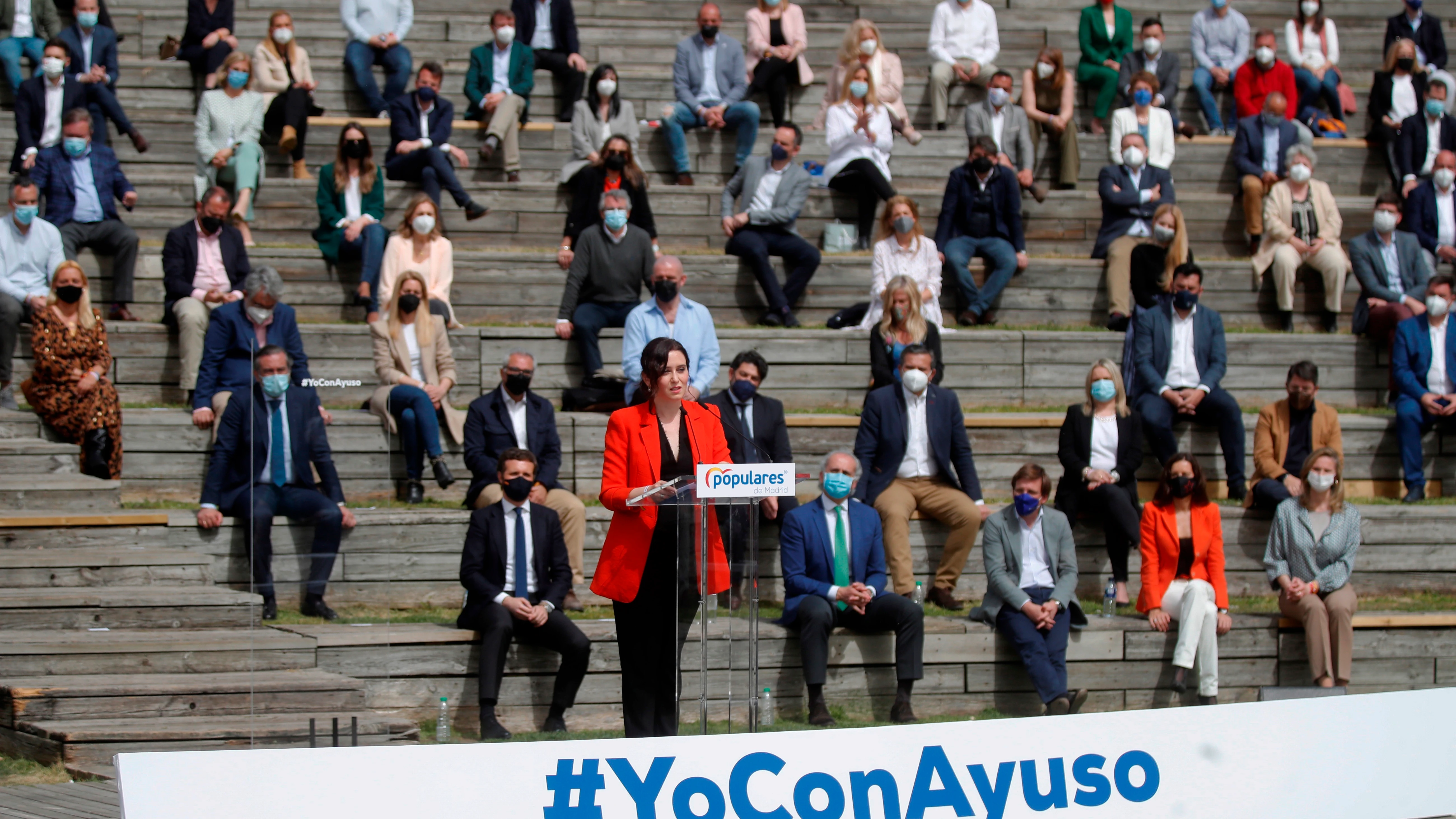 Isabel Díaz Ayuso en la campaña del PP para las elecciones de Madrid Isabel Díaz Ayuso en la campaña del PP para las elecciones de Madrid