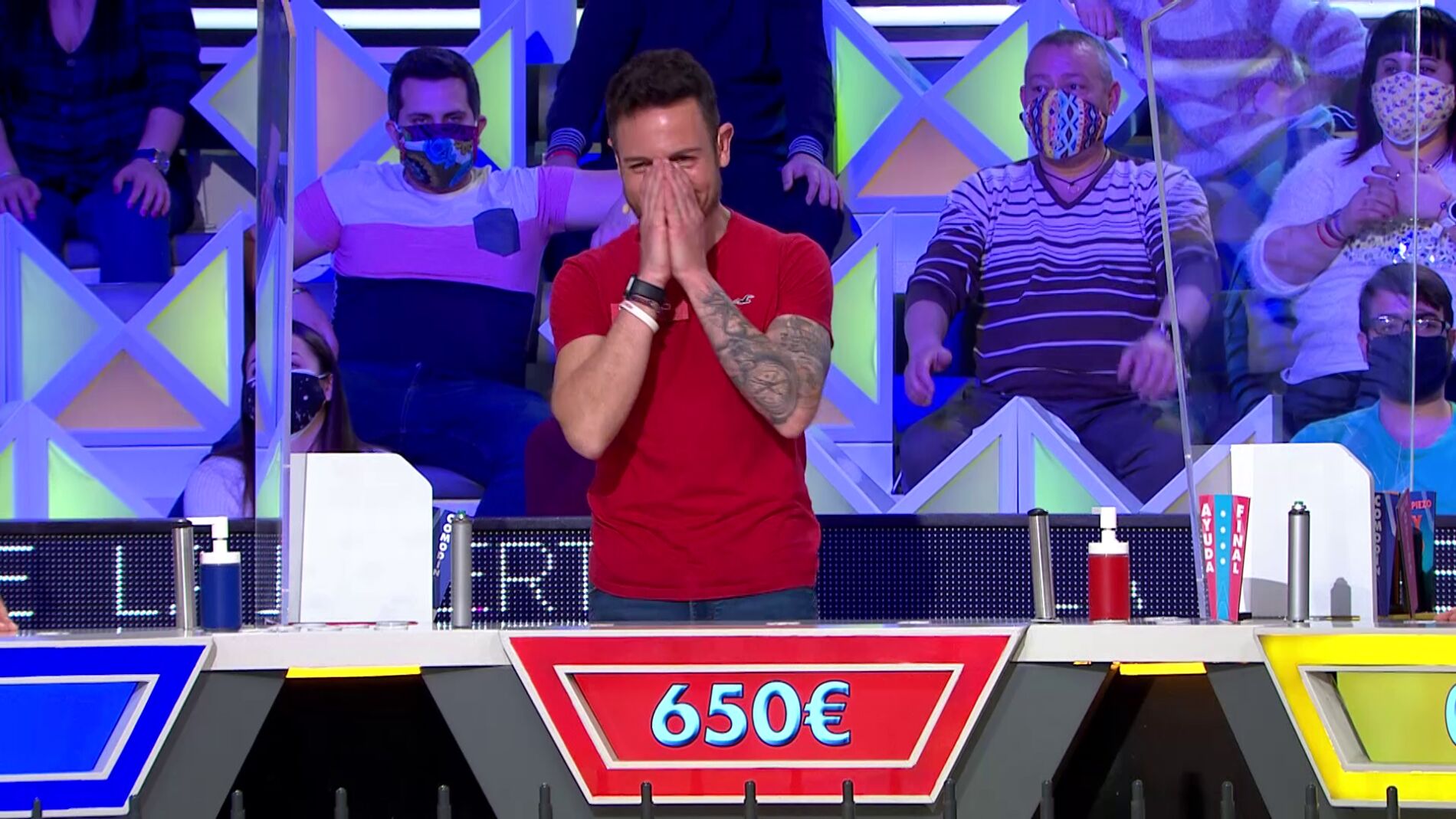 &iexcl;Se habr&iacute;a llevado el bote! Sergio pone a prueba su fuerza en &lsquo;La ruleta de la suerte&rsquo; 