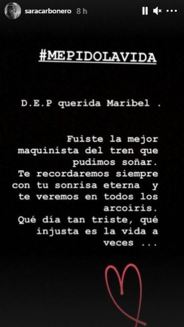 Mensaje de Sara Carbonero