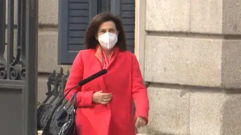 Margarita Robles recibe hoy la vacuna contra el coronavirus de AstraZeneca en el Wanda Metropolitano Margarita Robles recibe hoy la vacuna contra el coronavirus de AstraZeneca en el Wanda Metropolitano