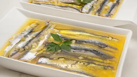 Receta de Anchoas marinadas Receta de Anchoas marinadas