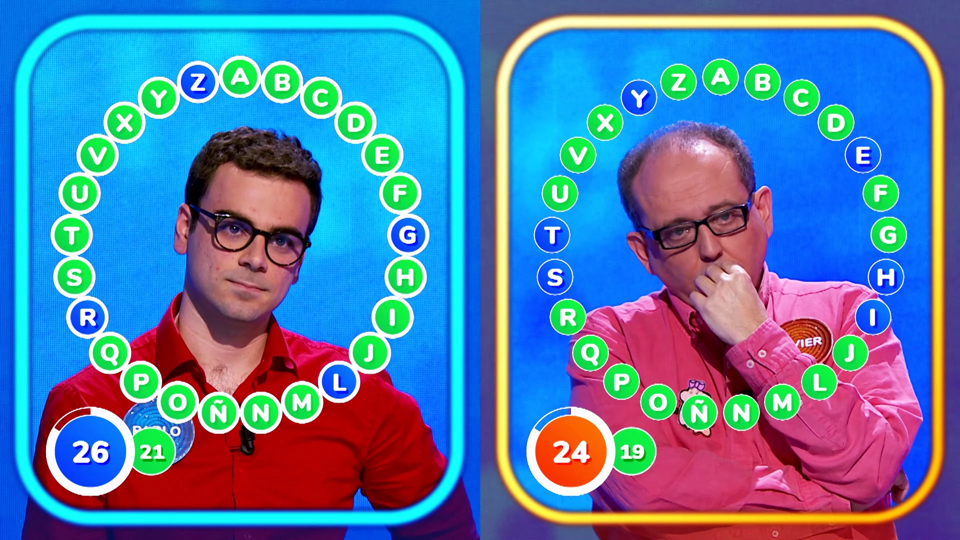 Pablo aprieta a Javier en la recta final para poder superarse en ‘El Rosco’ Pablo aprieta a Javier en la recta final para poder superarse en ‘El Rosco’