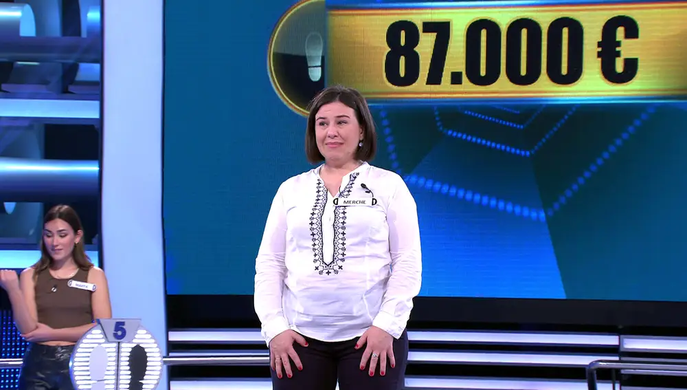 El plató entero se ha quedado en shock cuando Merche ha cometido su fallo. ¡Se lleva 86.000 euros y todo nuestro cariño!