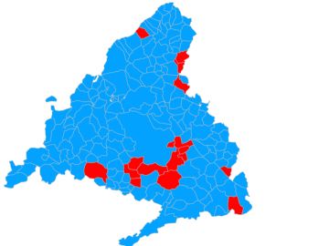 Encuesta: El mapa de Madrid se pintaría de azul en las elecciones del 4-M; el PP ganaría en 162 municipios