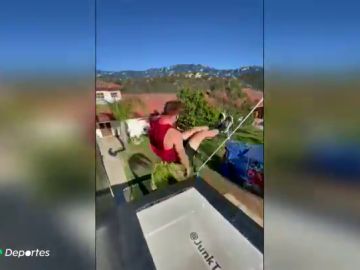 Garret Myers, la gran figura del tramp wall que realiza acrobacias imposibles sobre una cama elástica y con la ayuda de un muro