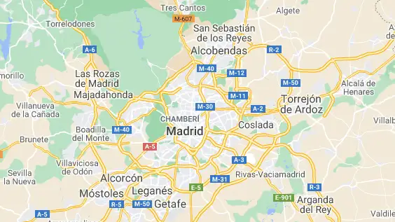 Mapa Madrid