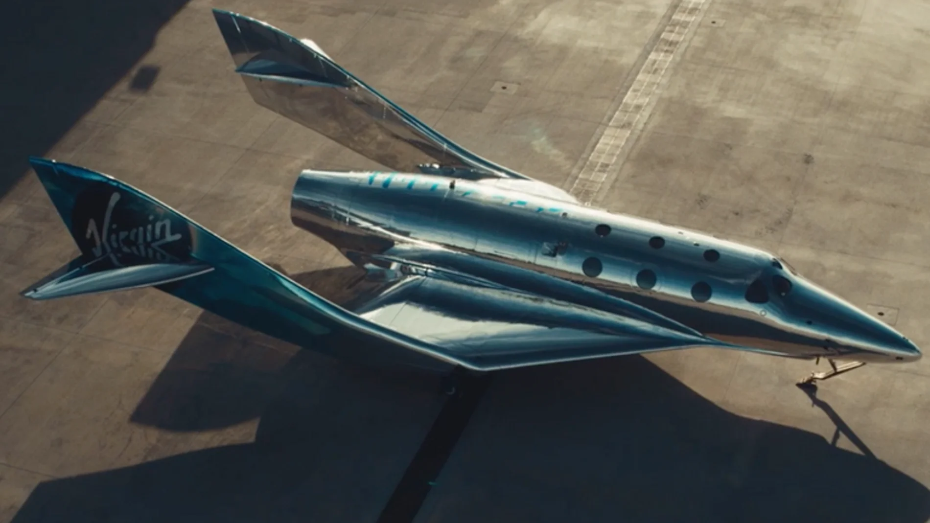 Así es VSS Imagine, el primer avión de Virgin Galactic para el turismo espacial con un diseño de ciencia ficción