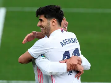 Asensio celebra su gol ante el Eibar Asensio celebra su gol ante el Eibar