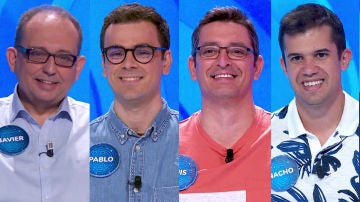 Javier, Pablo, Luis y Nacho en 'Pasapalabra'