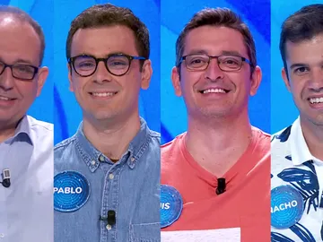 Javier, Pablo, Luis y Nacho en 'Pasapalabra' Javier, Pablo, Luis y Nacho en 'Pasapalabra'