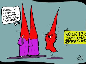 El repunte de casos en Semana Santa, en la viñeta de Alfredo-Boto Hervás