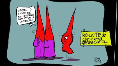 El repunte de contagios de coronavirus en Semana Santa, en la viñeta gráfica de Alfredo-Boto Hervás