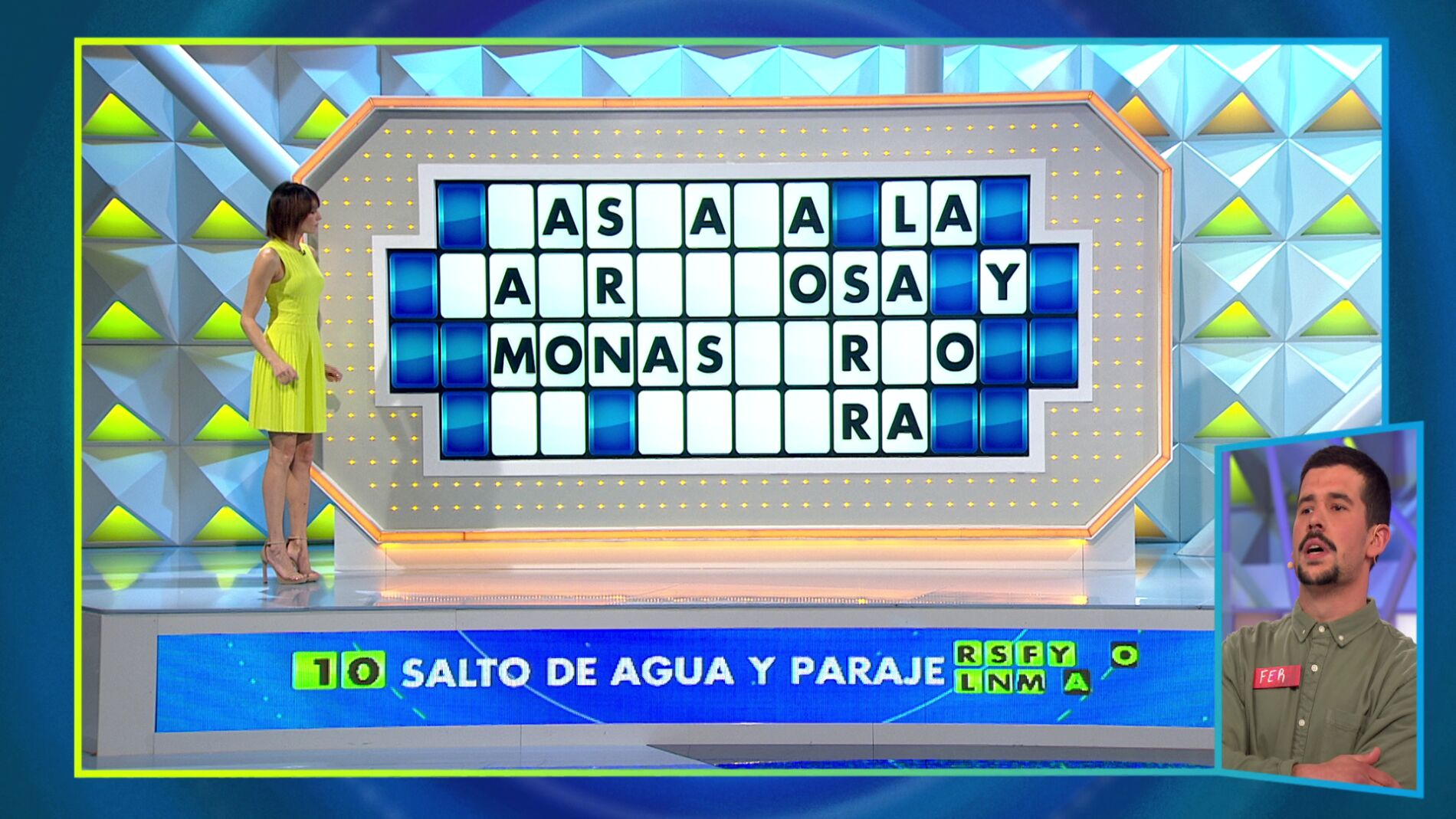 A Fer se le escapan 4.500 euros en el panel final de &lsquo;La ruleta de la suerte&rsquo;