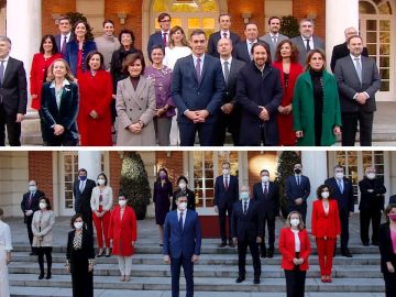 Ausencias y nuevas caras entre las dos fotos de Gobierno realizadas en poco más de 1 año