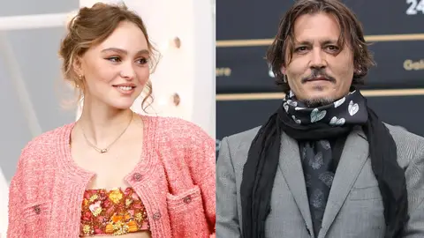 Lily-Rose Depp y su padre Johnny Depp Lily-Rose Depp y su padre Johnny Depp