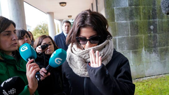 Valeria Quer a su llegada al juicio por el asesinato de su hermana (Archivo)