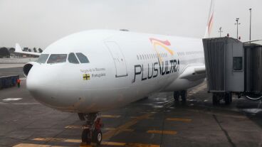 Un avi&oacute;n de la compa&ntilde;&iacute;a a&eacute;rea Plus Ultra 