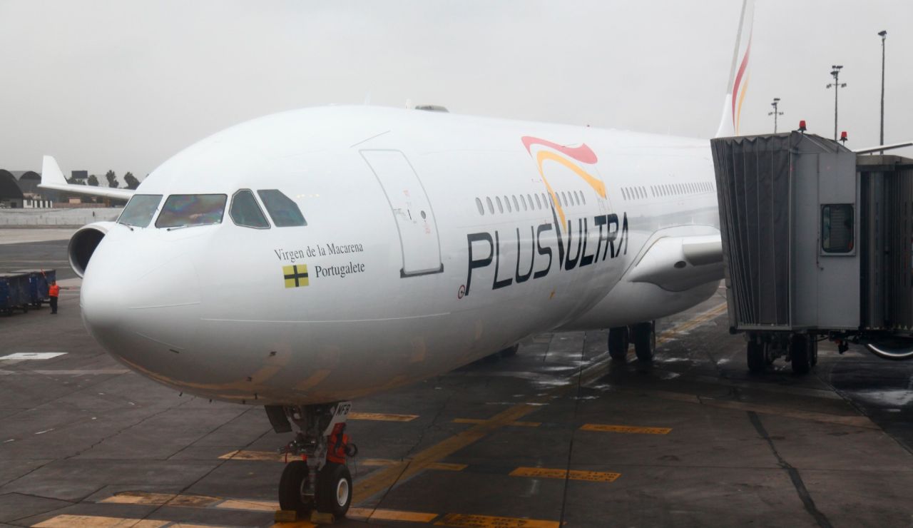 Un avi&oacute;n de la compa&ntilde;&iacute;a a&eacute;rea Plus Ultra 