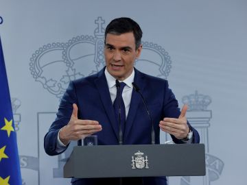 Pedro Sánchez, en rueda de prensa