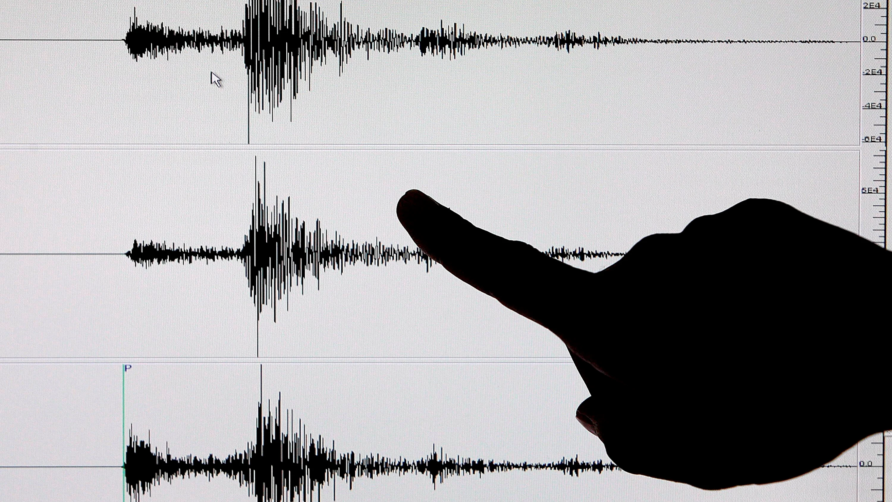 Datos de un sismógrafo tras un terremoto Datos de un sismógrafo tras un terremoto