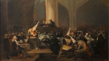 Francisco de Goya - Escena de Inquisición - Google Art Project