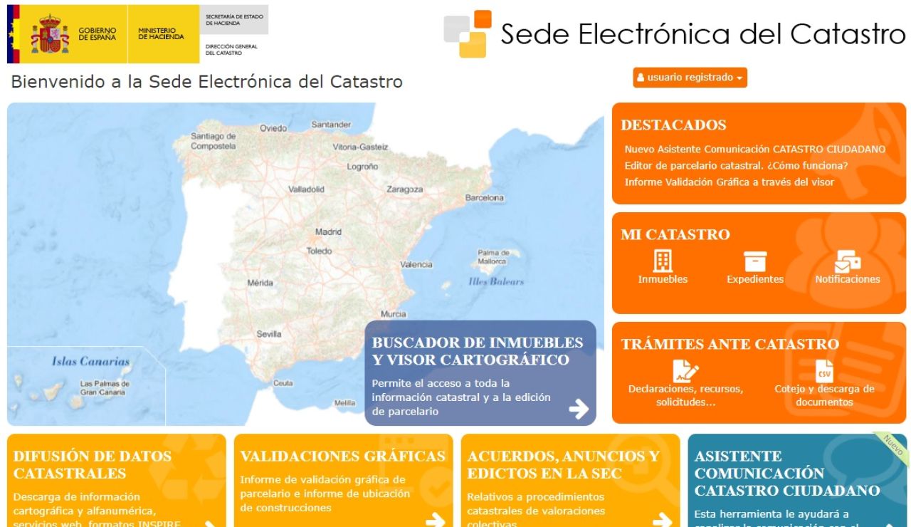 Portal de la Sede Electrónica del Catastro Portal de la Sede Electrónica del Catastro