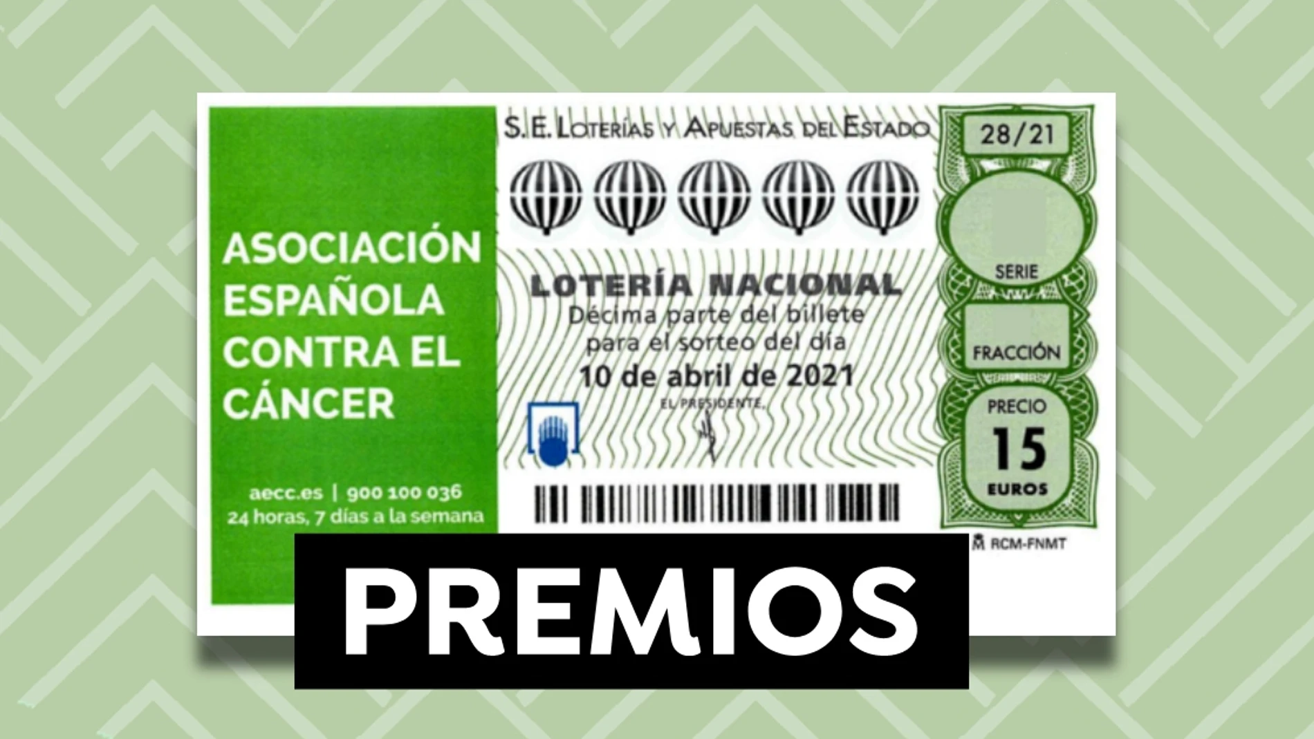 Premios del sorteo Extraordinario de la AECC de Lotería Nacional 2021 y probabilidades de ganar Premios del sorteo Extraordinario de la AECC de Lotería Nacional 2021 y probabilidades de ganar